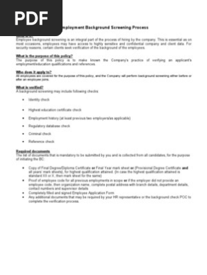 Background Check