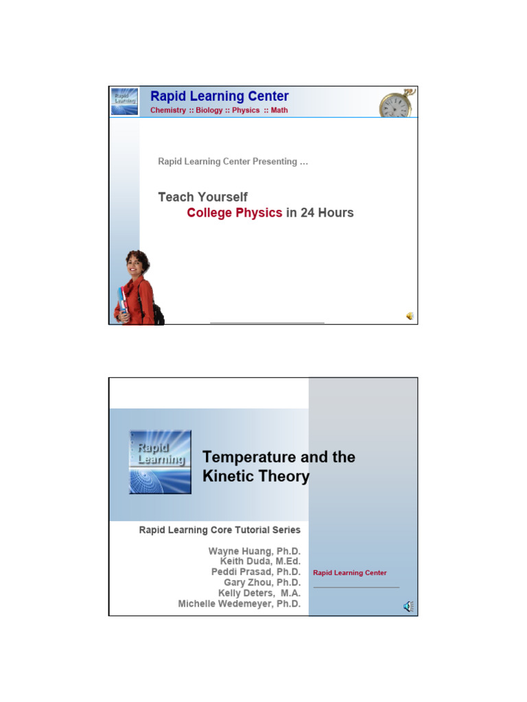 CP CT12 TemperatureAndKineticTheory | PDF | Gases | Temperature