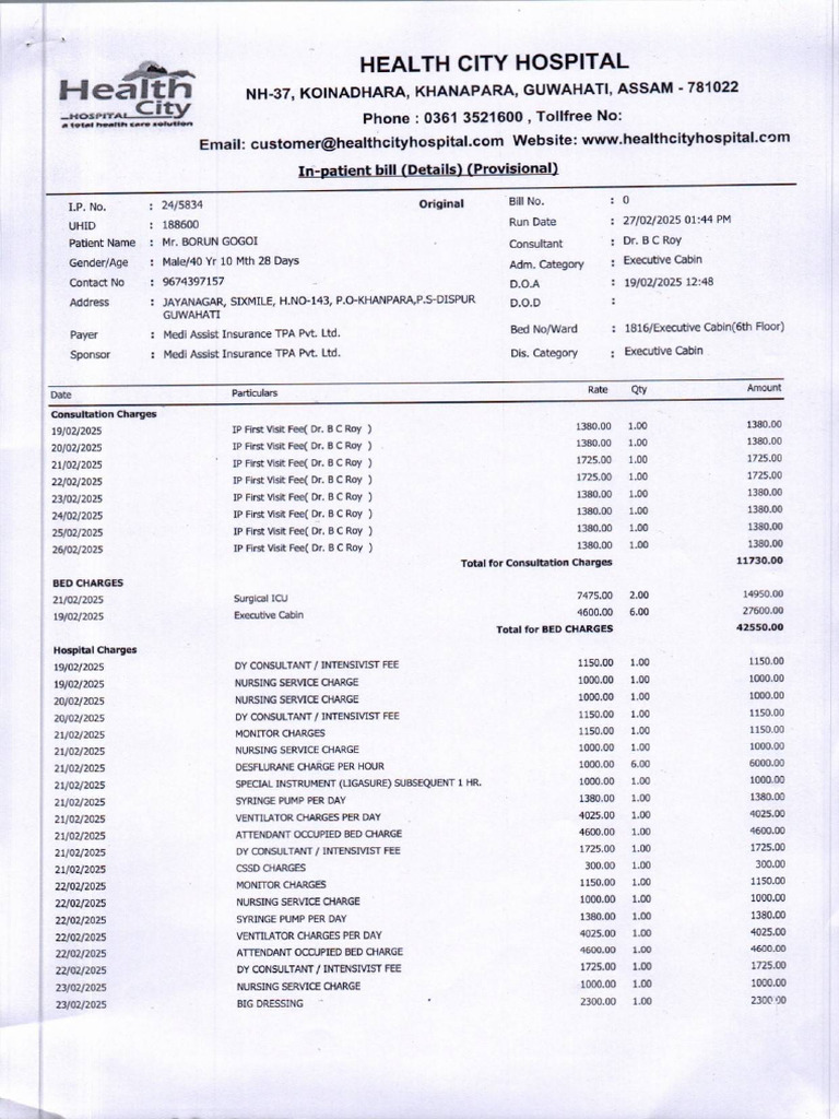Final Bill | PDF