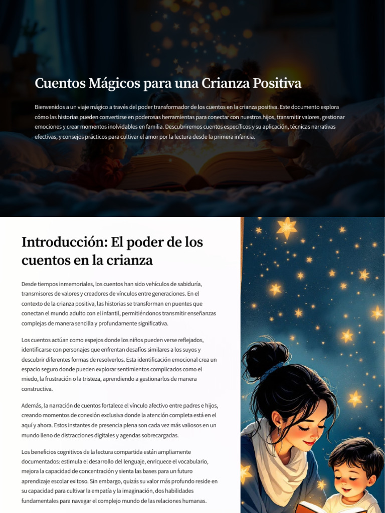 Cuentos para Crianza Positiva y Conexión | PDF | Las emociones ...