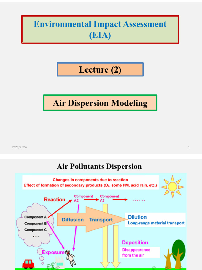 Air Dispersion Modeling for EIA | PDF | Wound | Pollutant