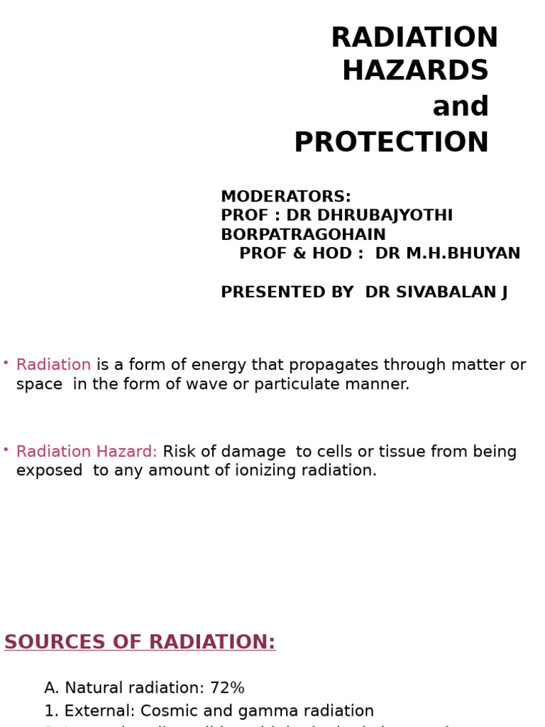 Radiation Hazards and Protection Guide | PDF | Radiation Protection ...