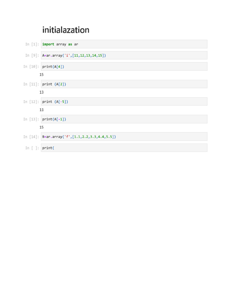 Initialazation | PDF