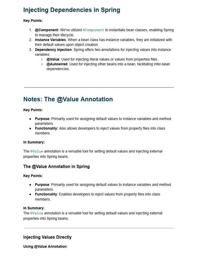 Annotation DI Spring 14 | PDF | Method (Computer Programming ...