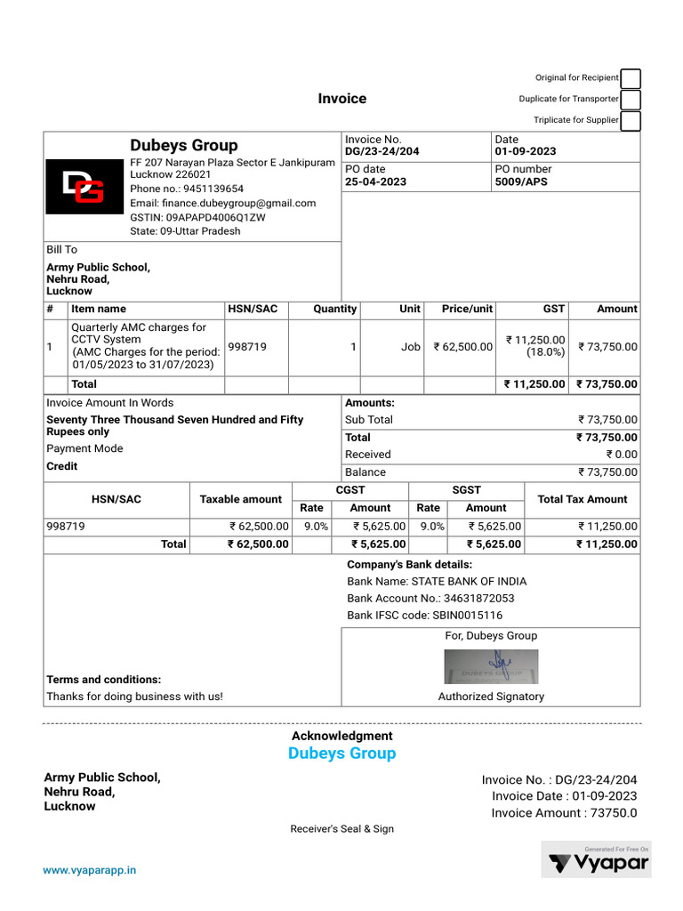 Army Public School Nehru Road Lucknow - DG 23-24 204 - 01!09!2023 | PDF ...