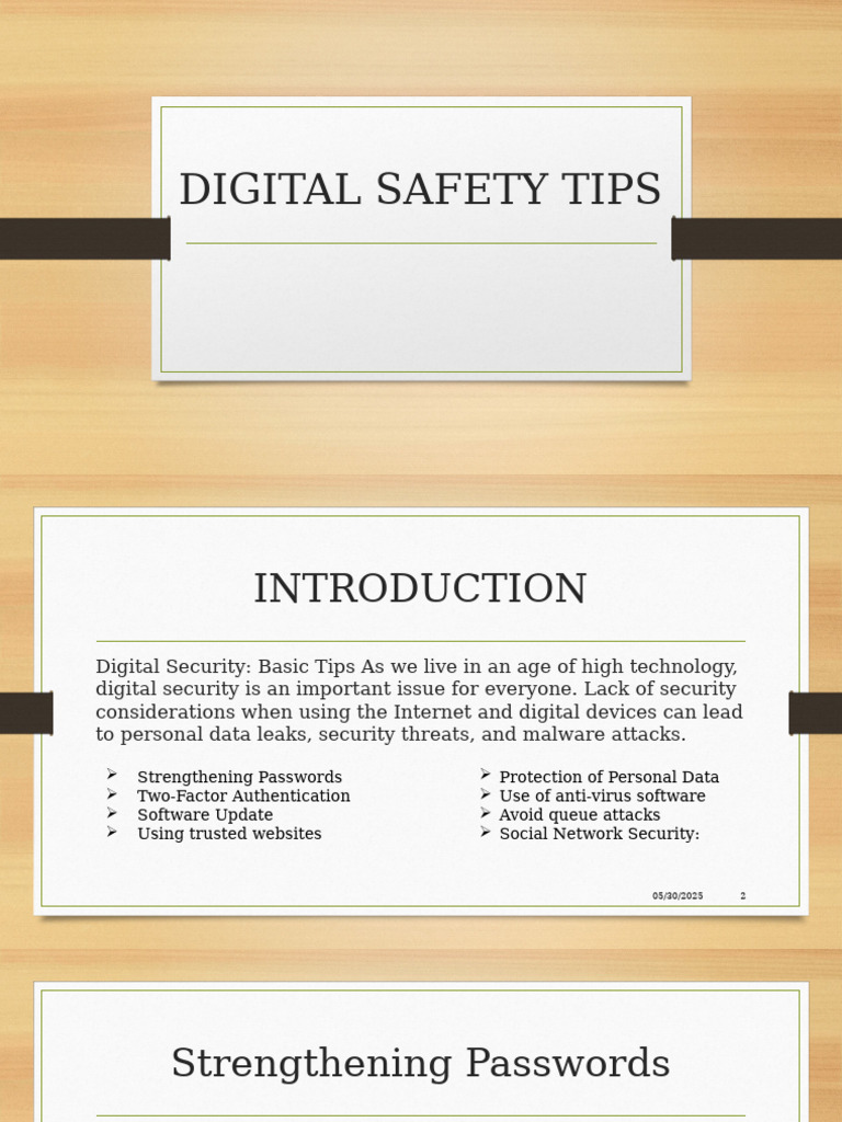 Digital Safety Tips PDF Security Computer Security