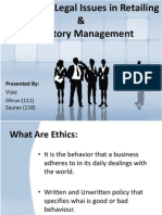 Ethical and Legal Issues in Retailing