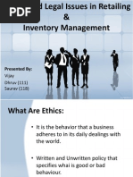 Ethical and Legal Issues in Retailing