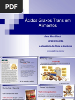 Ácidos Graxos Trans em Alimentos
