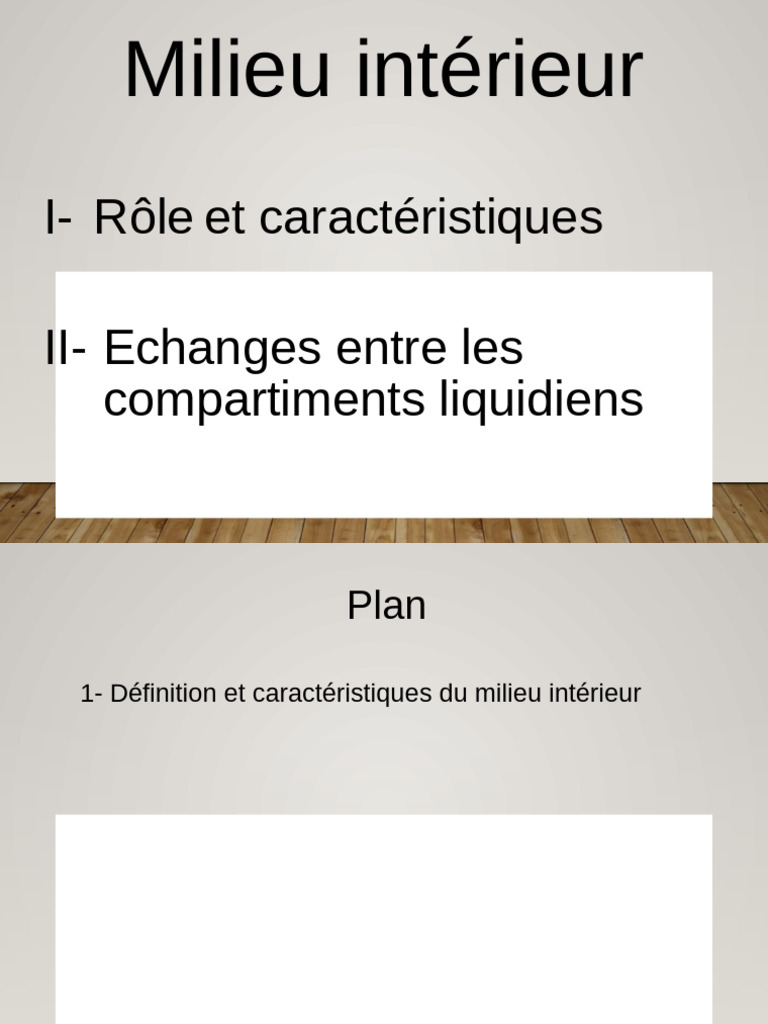 Caractéristiques du milieu intérieur | PDF | Membrane cellulaire | Osmose