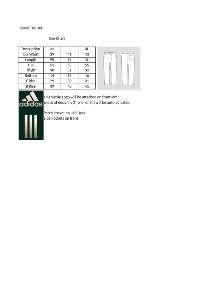 Size Charts | PDF