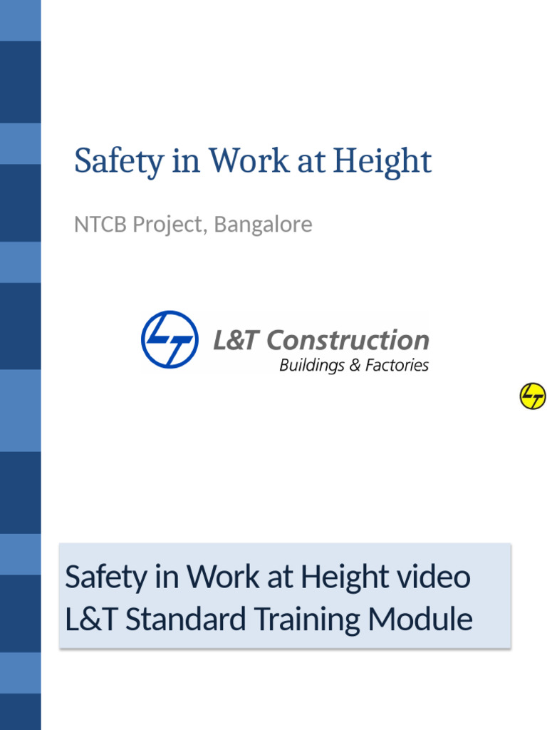 Safety in Work at Height | PDF