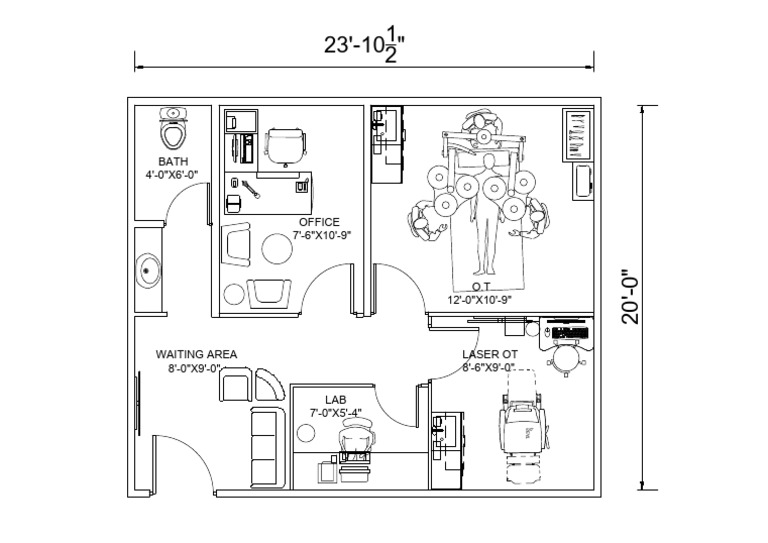 Waiting Area and Room Dimensions | PDF
