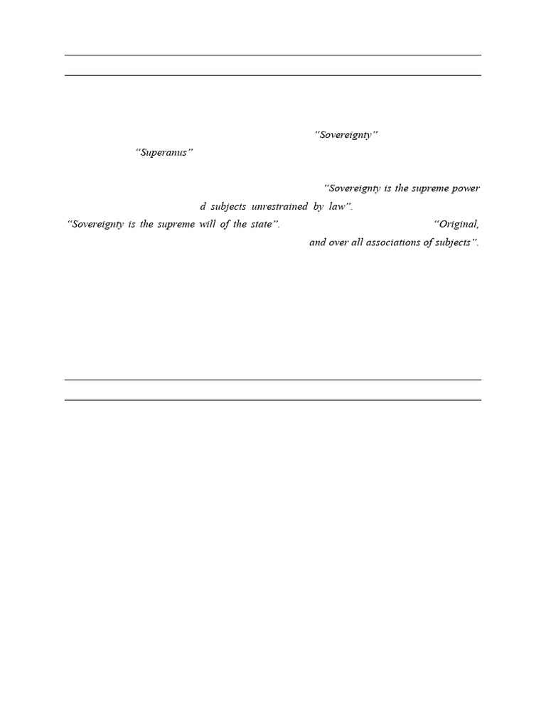 Understanding Political Sovereignty | PDF | Sovereignty | Political Science