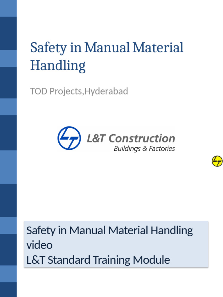 Safety in Manual Material Handling | PDF | Vertebral Column