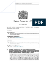 Habeas Corpus Act 1679 PDF