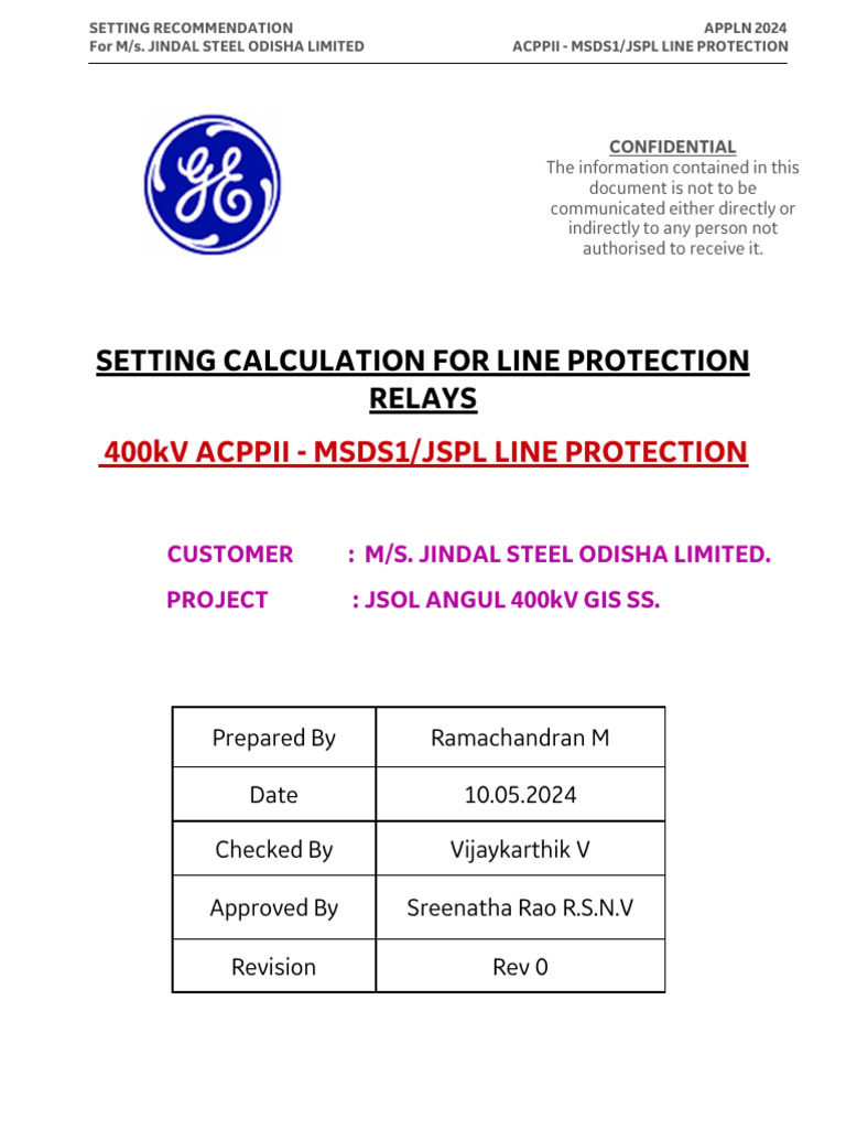 Line Protection Relay Settings Guide | PDF | Electrical Impedance ...