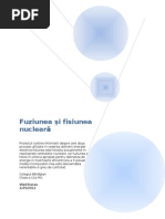 Fuziunea Şi Fisiunea Nucleară