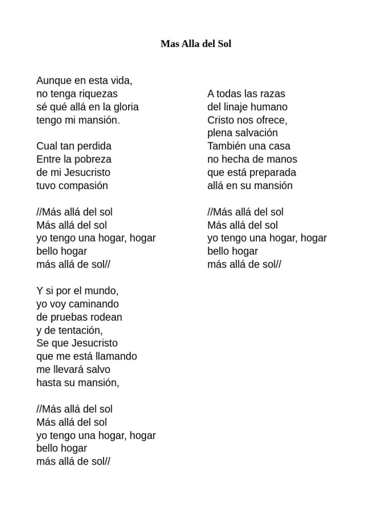 Mas Alla Del Sol | PDF