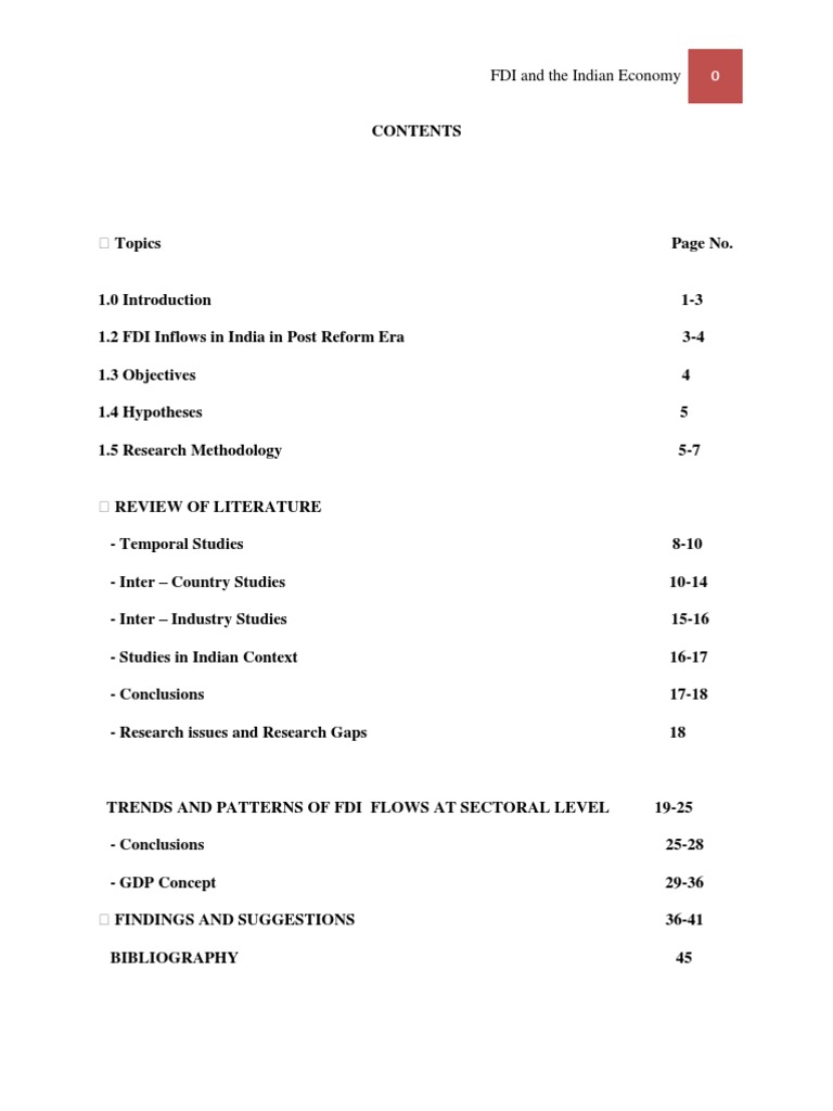 FDI and Indian Economy | PDF | Foreign Direct Investment | Economy Of India