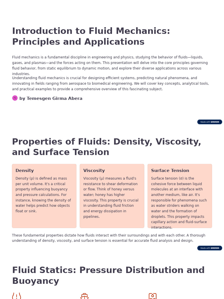 Principles of Fluid Mechanics in Engineering | PDF | Boundary Layer ...