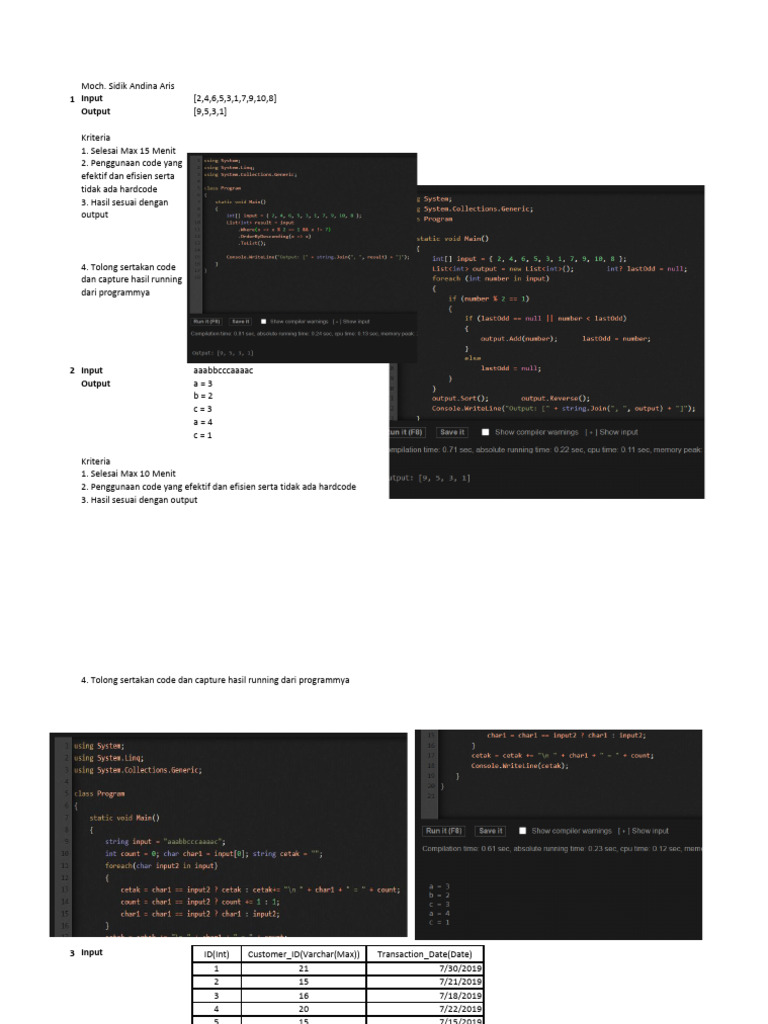 Technical Test - Software Engineer - Moch. Sidik Andina Aris | PDF