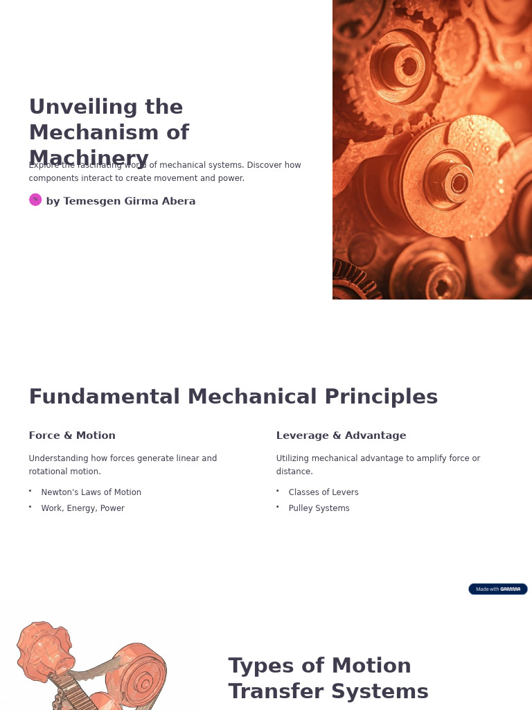 Understanding Mechanical Systems and Innovations | PDF | Gear | Machines