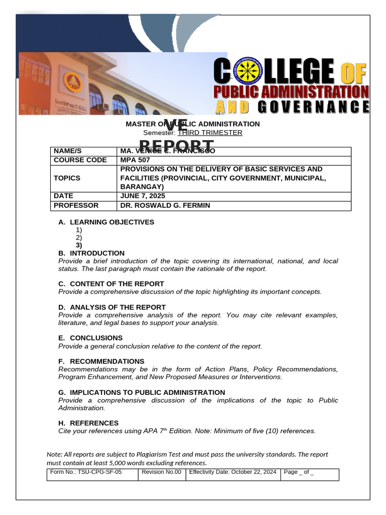 Narrative Report | PDF