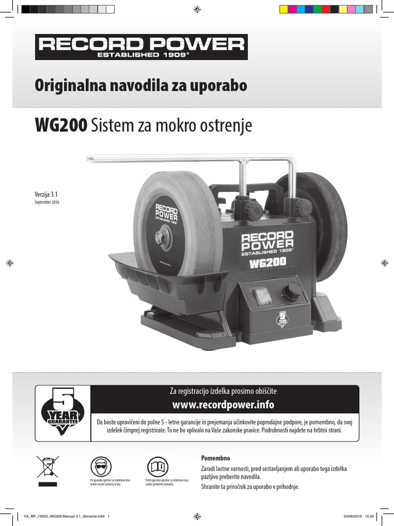 WG200 Slovenska Navodila | PDF