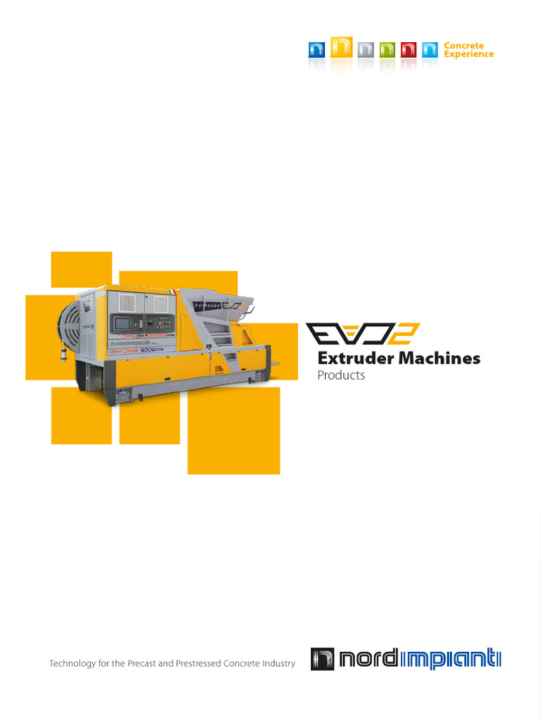 EVO2 Extruder for Hollow Core Slabs | PDF | Extrusion | Concrete