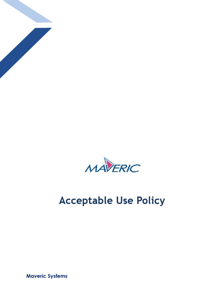 Acceptable Use Policy | PDF | Information Security | Computer Network