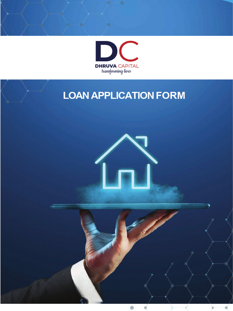 Loan Application Form - Dhruva Capital | PDF | Loans | Mortgages