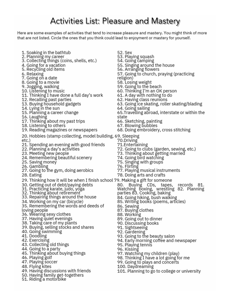 Fun Activities to Enjoy This Month | PDF