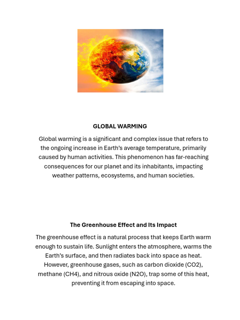 Global Warming and Climate Change Impact | PDF | Climate Change ...