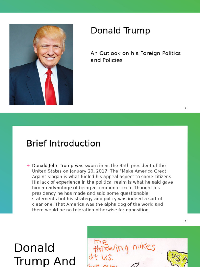 Donald Trump | PDF | North Korea | World Politics