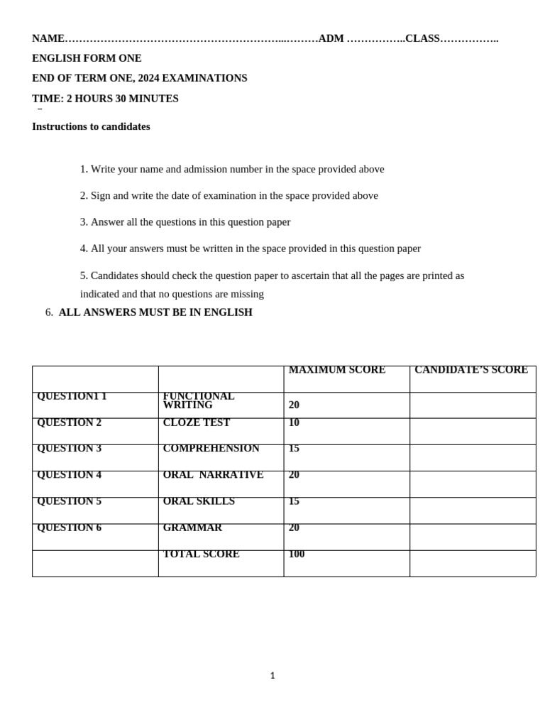ENGLISH Paper | PDF | Common Cold