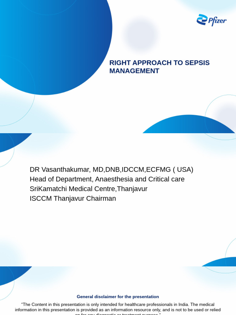Right Approach To Sepsis Management Updated | PDF | Sepsis ...