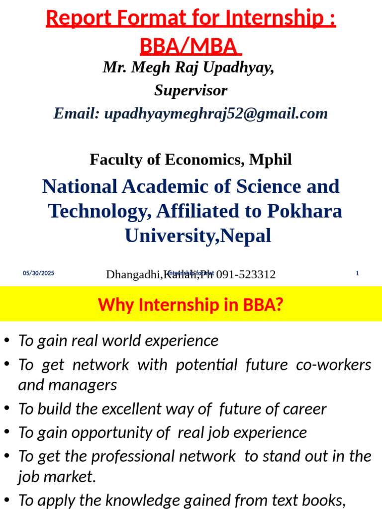 Internship Report Format For Bba Pdf Banks Interest