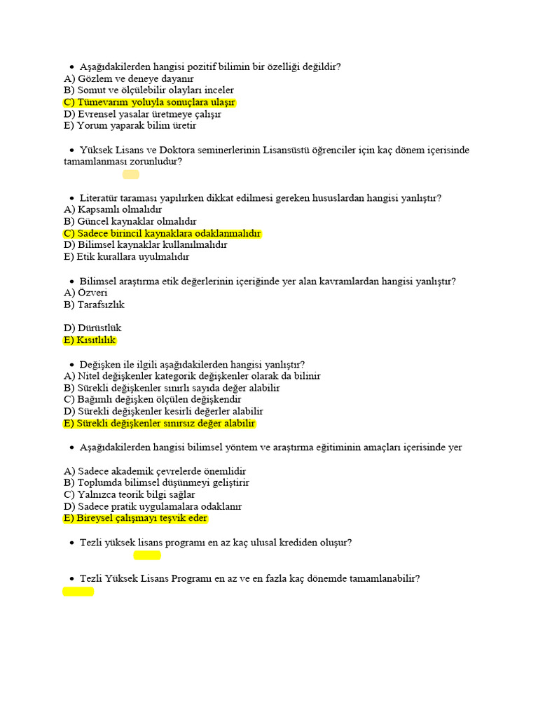 Vize 2024 Güz | PDF