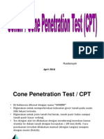 Sondir - Cone Penetration Test (CPT)