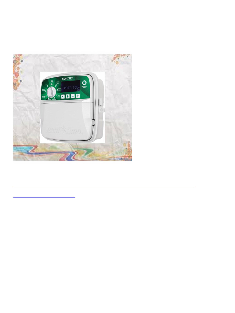 7266 Rain Bird TM2-6 Station Indoor Outdoor Controller | PDF