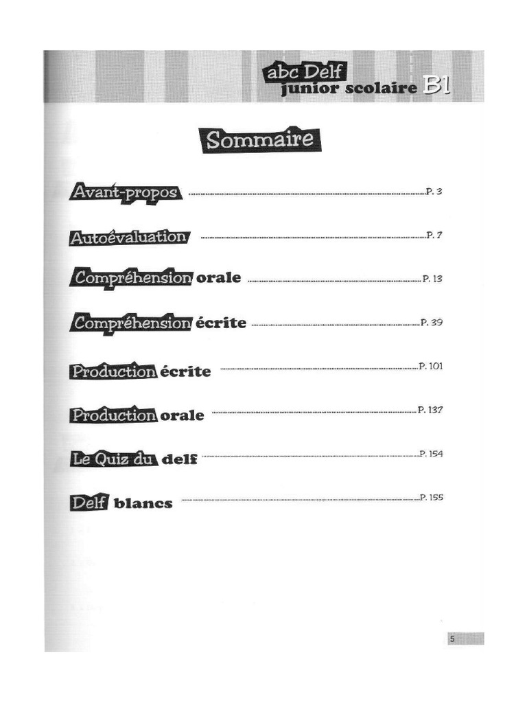 Abc Delf Junior SC b1 PDF | PDF