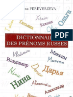 Dictionnairedes Prénomsrusse