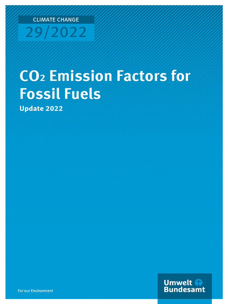 CO2 Emission Factors for Fossil Fuels 2022 | PDF | Coal | Greenhouse Gas