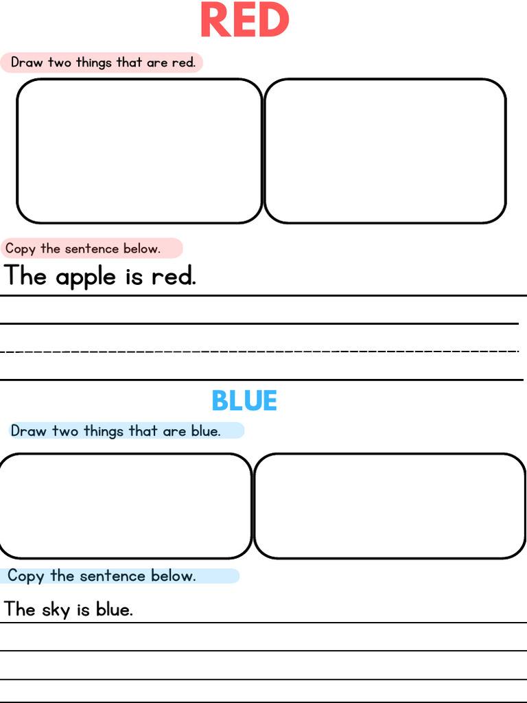 Colors Worksheet. | PDF
