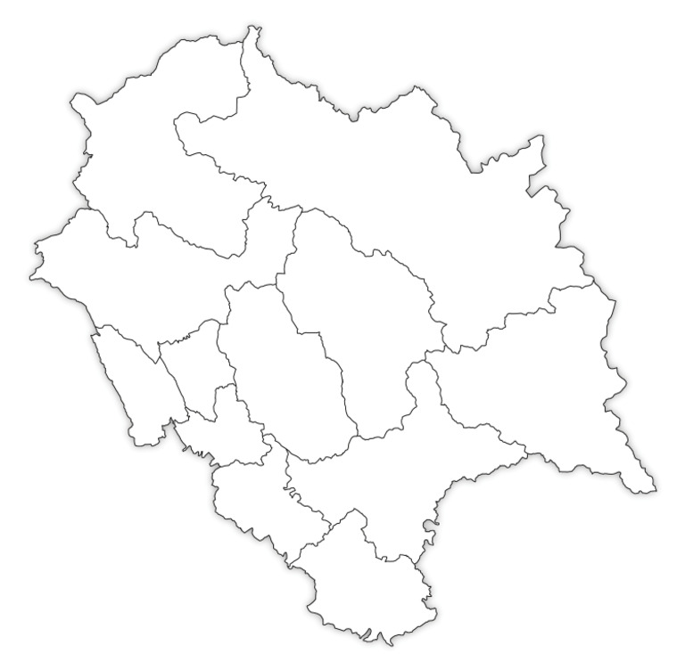 Himachal Pradesh Blank Map | PDF