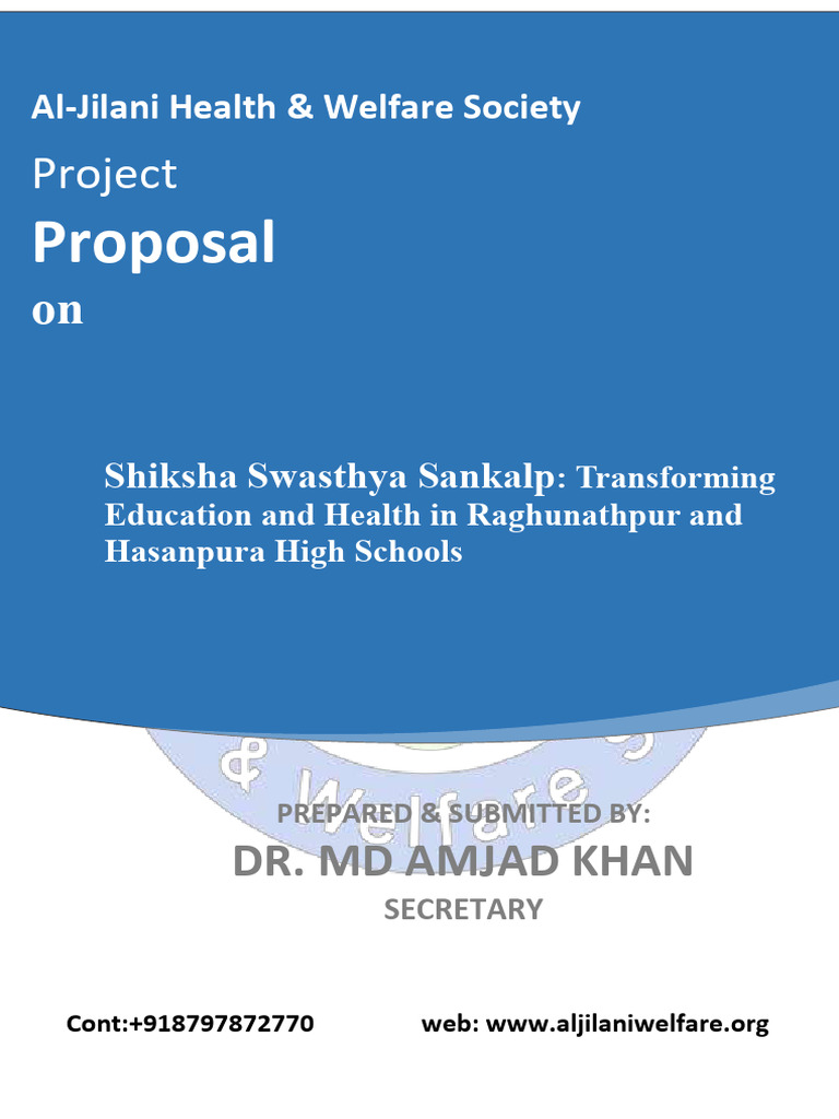 Project Proposal Shiksha Swasthya Sankalp | PDF | Sustainability ...