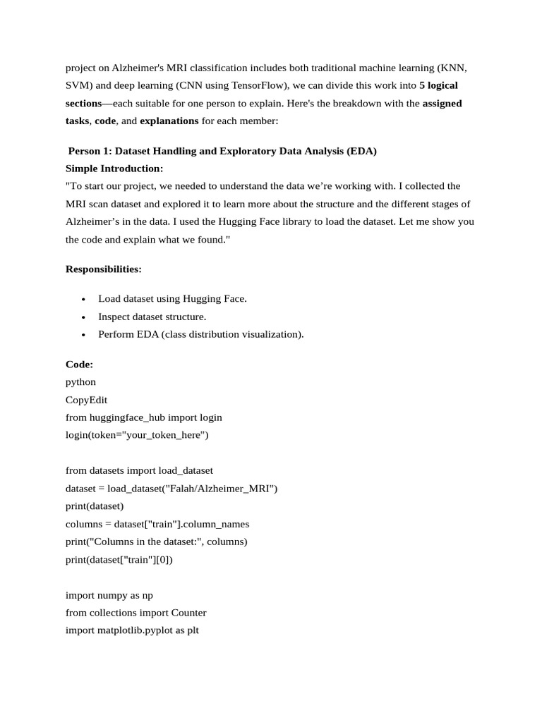 Alzheimer's MRI Classification Project | PDF | Support Vector Machine ...