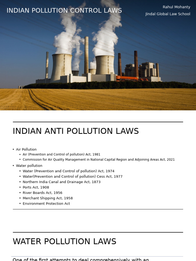 Week 7-8 (Indian Pollution Control) | PDF | Effluent | Sanitary Sewer