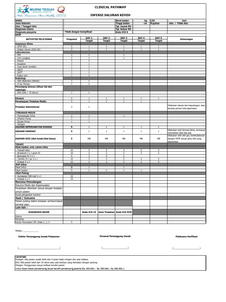 Rencana Perawatan ISK dan ICD 10 | PDF